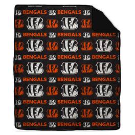 Pegasus - Cincinnati Bengals Tonal Wordmark 60" x 70" Faux Fur Blanket - Multicolor
