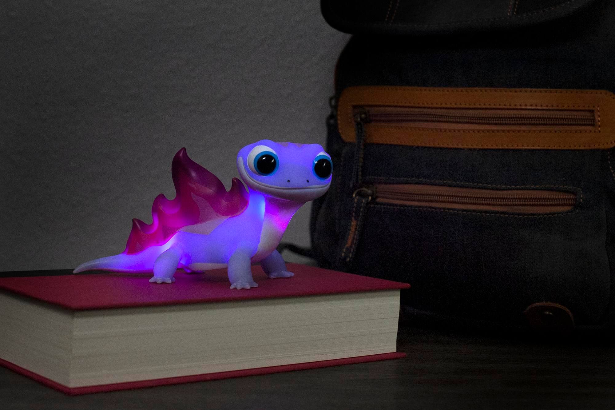 Alt View 5. Ukonic - Frozen 2 Color-Changing Bruni Salamander 6 Inch Mood Lights | Set of 2 - multi-colored.