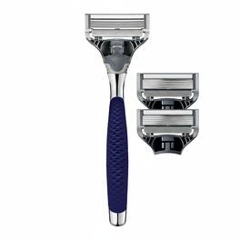 Dazzed Corner - Original Shaving Kit for Men – Razor Handle - Blue