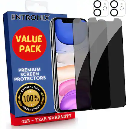 ENTRONIX
VALUE PACK
PREMIUM SCREEN PROTECTORS
SATISFACTION 100% GUARANTEED
ONE - YEAR WARRANTY