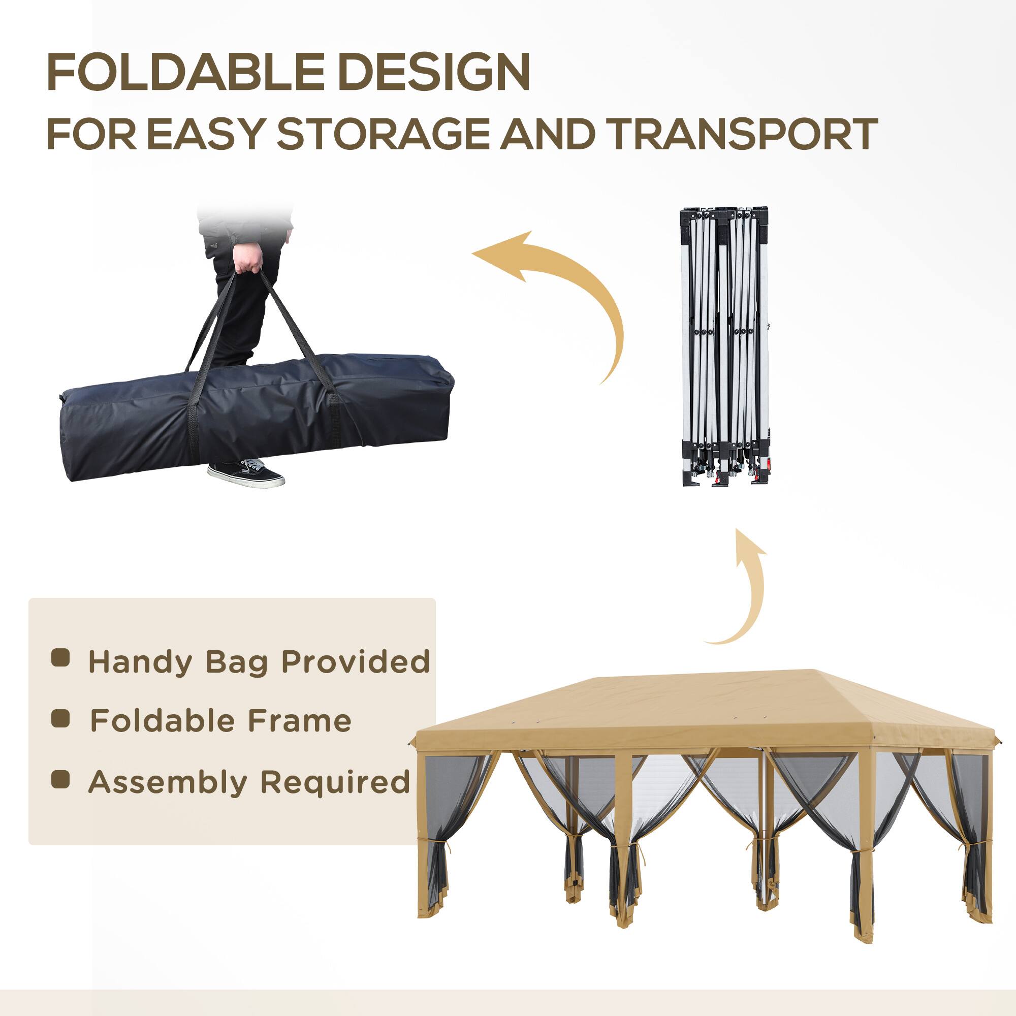 FOLDABLE DESIGN FOR EASY STORAGE AND TRANSPORT

Handy Bag Provided
Foldable Frame
Assembly Required