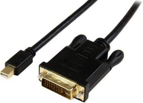 Front. Startech - .com 6 ft Mini DisplayPort to DVI Active Adapter Converter Cable - mDP to DVI 1920x1200 - Black - DisplayPort/DVI for Vi - Black.