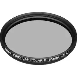 Nikon - 55mm Circular Polarizer II Thin Ring Multi-Coated Glass Filter
