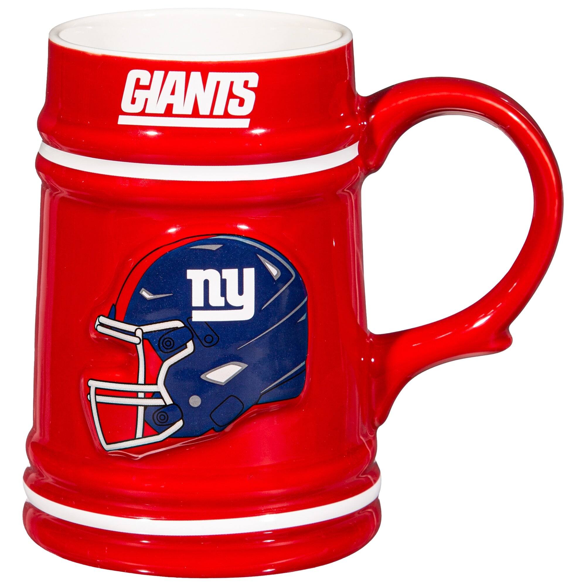 Front. Evergreen Enterprises - New York Giants 24oz. Ceramic Stein Cup with Gift Box - Multicolor.