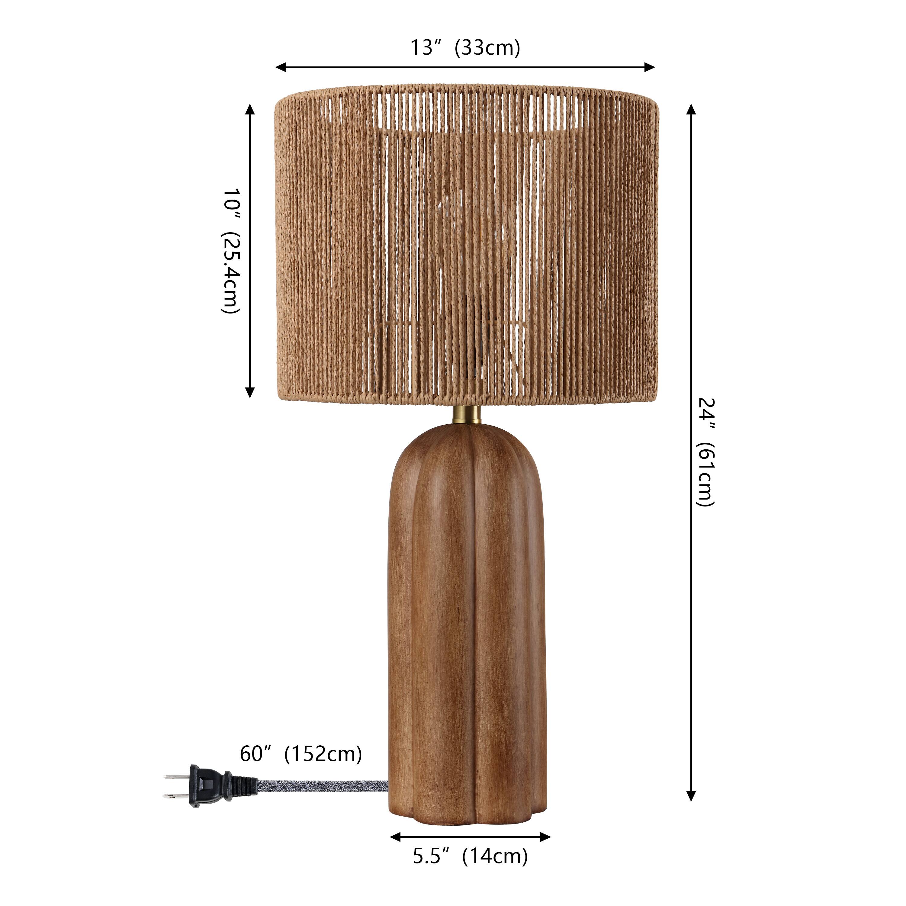13" (33cm)  
10" (25.4cm)  
24" (61cm)  
60" (152cm)  
5.5" (14cm)