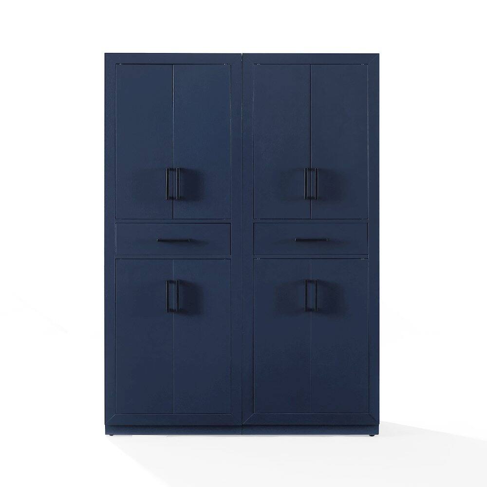 Alt View 1. Crosley Furniture - Isla 2-Piece Kitchen Storage Pantry Set - 2 Pantries - Navy.