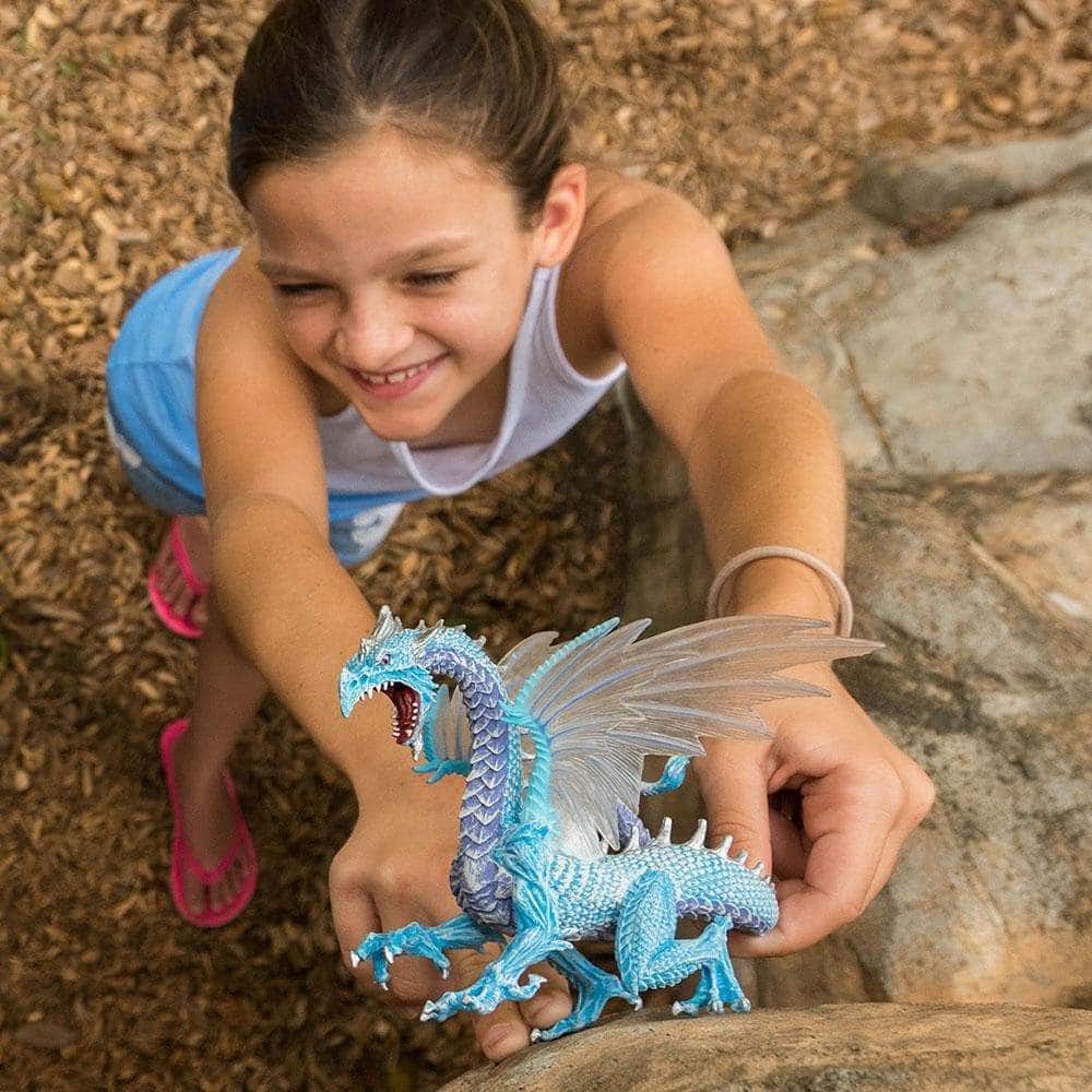 Alt View 3. Safari Ltd. - Ice Dragon Toy Figurine.