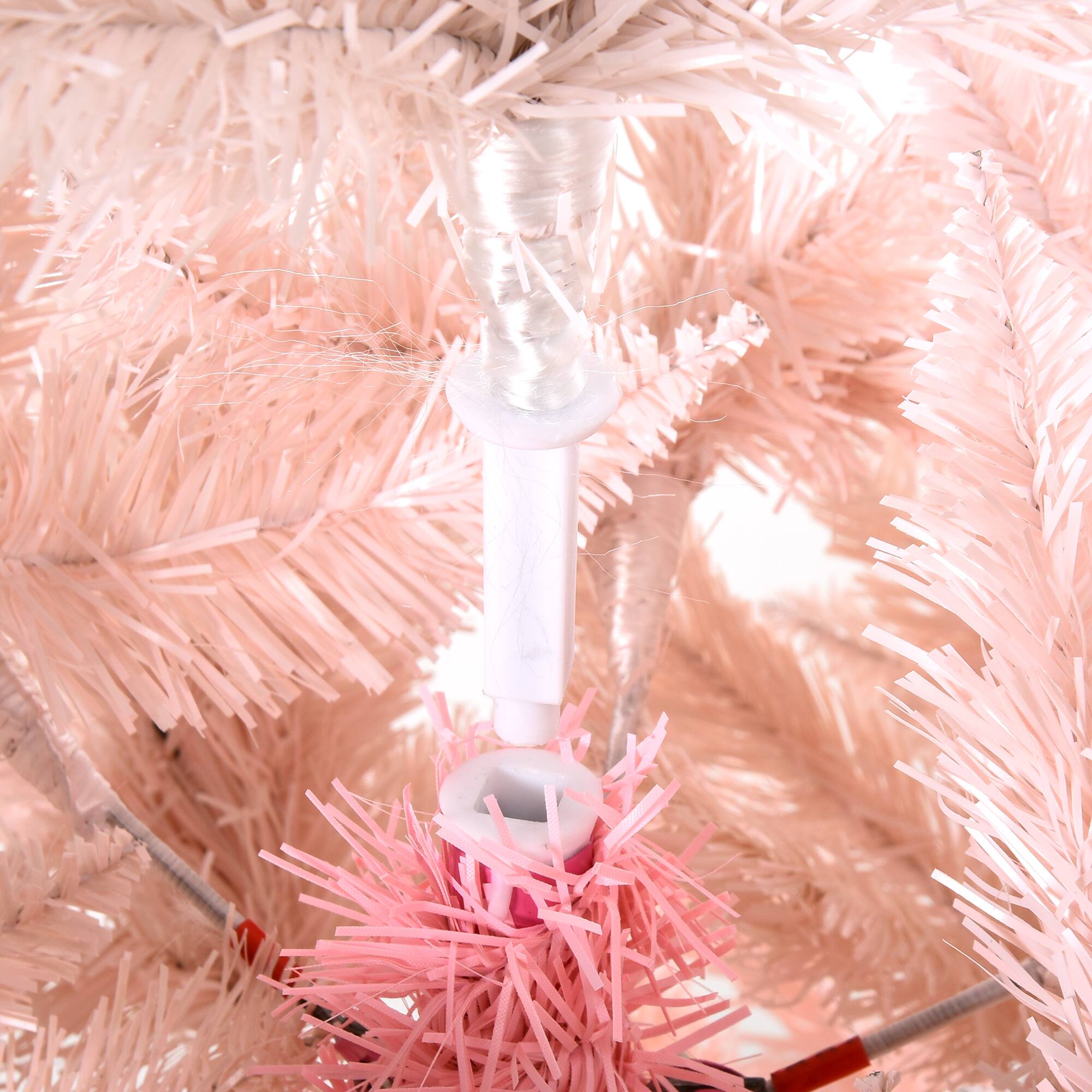 Alt View 8. Homcom - Unlit Spruce Artificial Christmas Tree with Realistic Branches and 450 Tips - Pink.