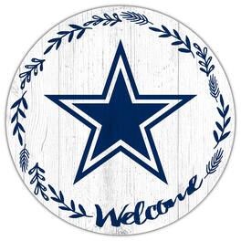 Fan Creations - Dallas Cowboys 12" Welcome Circle Sign - Multicolor