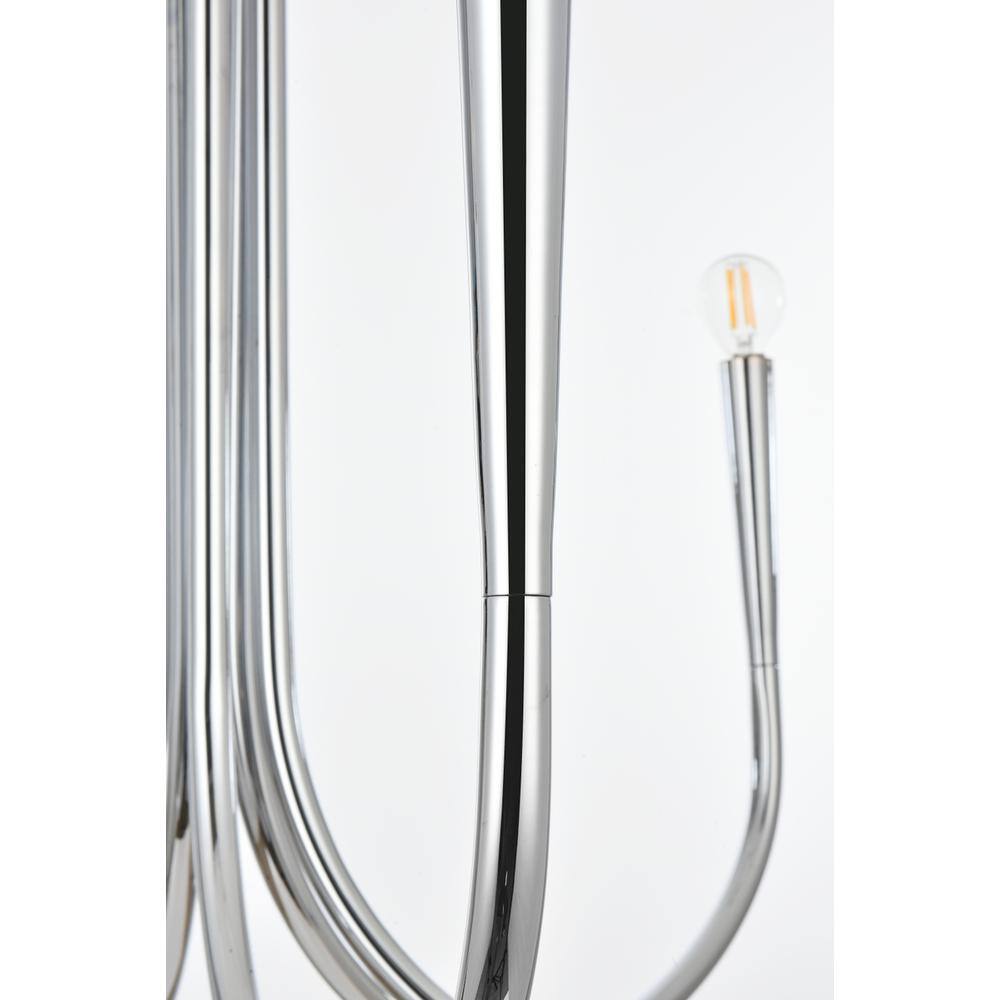 Back. Living District - Layne 30 inch chandelier in Chrome - Chrome.