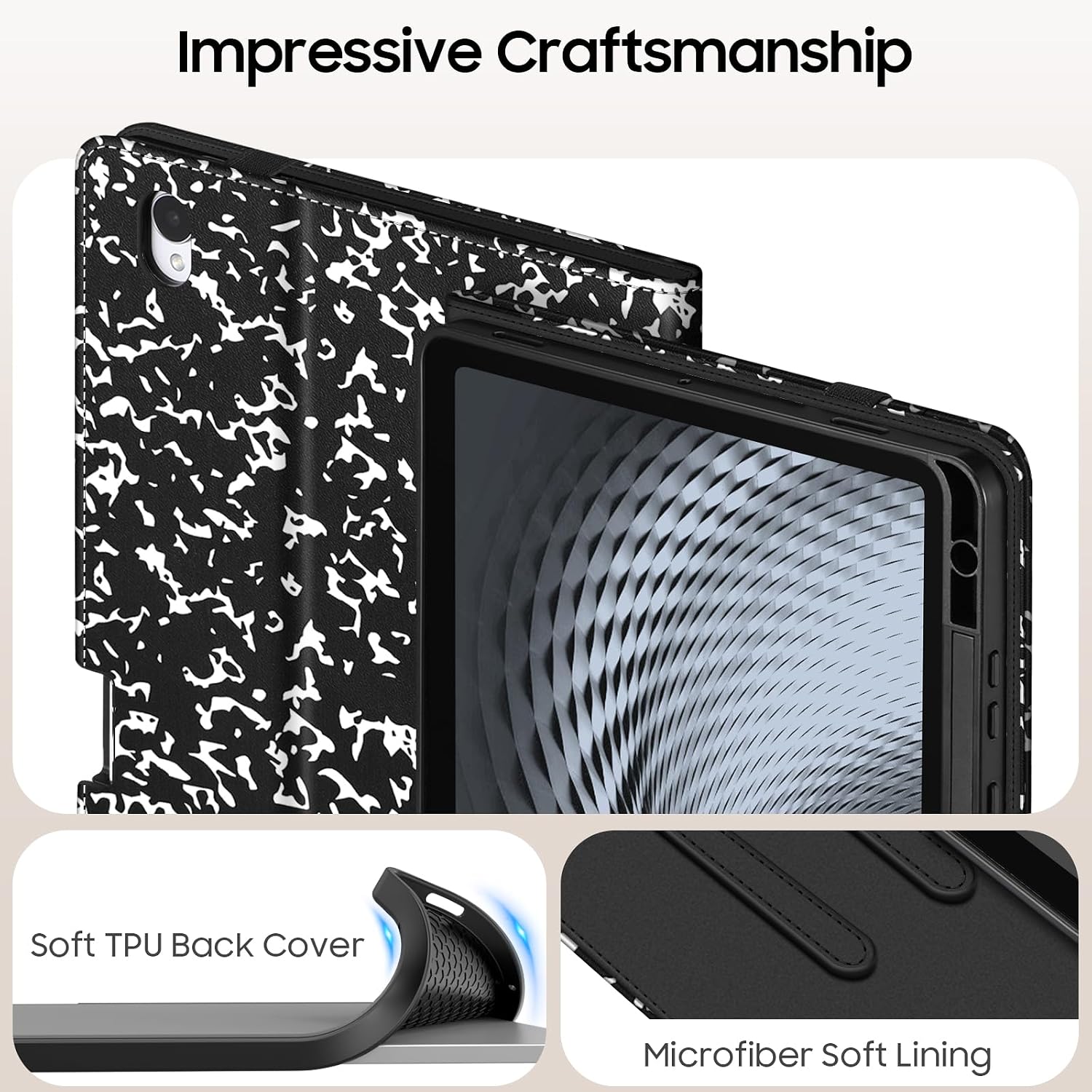 Impressive Craftsmanship

Soft TPU Back Cover

Microfiber Soft Lining