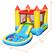 The text on the image reads "75" 144" 79". This indicates that the inflatable castle is 75 inches tall, 144 inches wide, and 79 inches long.