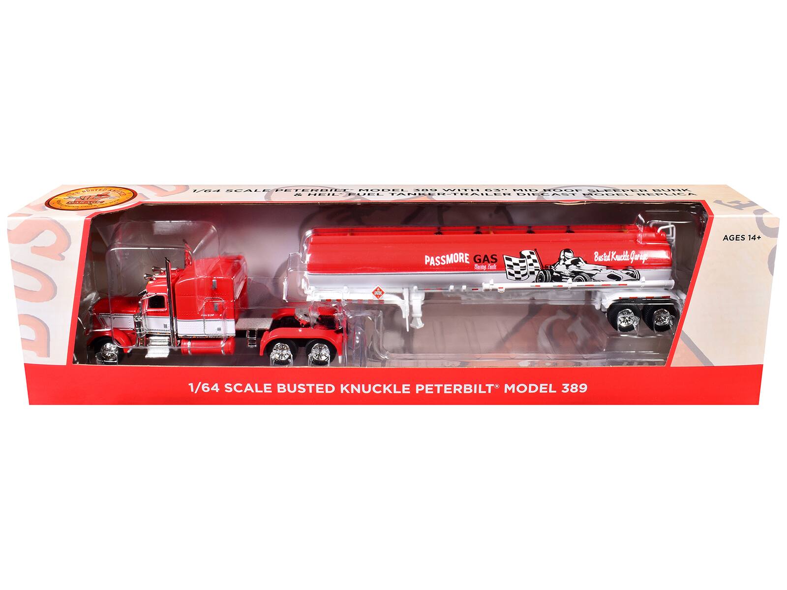 1/64 SCALE BUSTED KNUCKLE PETERBILT® MODEL 389