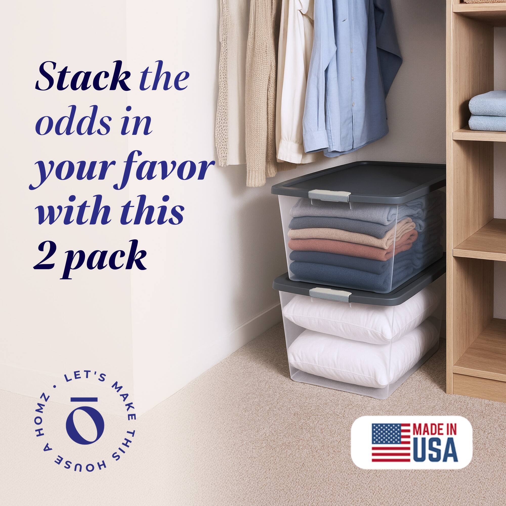 Stack the odds in your favor with this 2 pack

LET'S MAKE THIS HOUSE

MADE IN USA