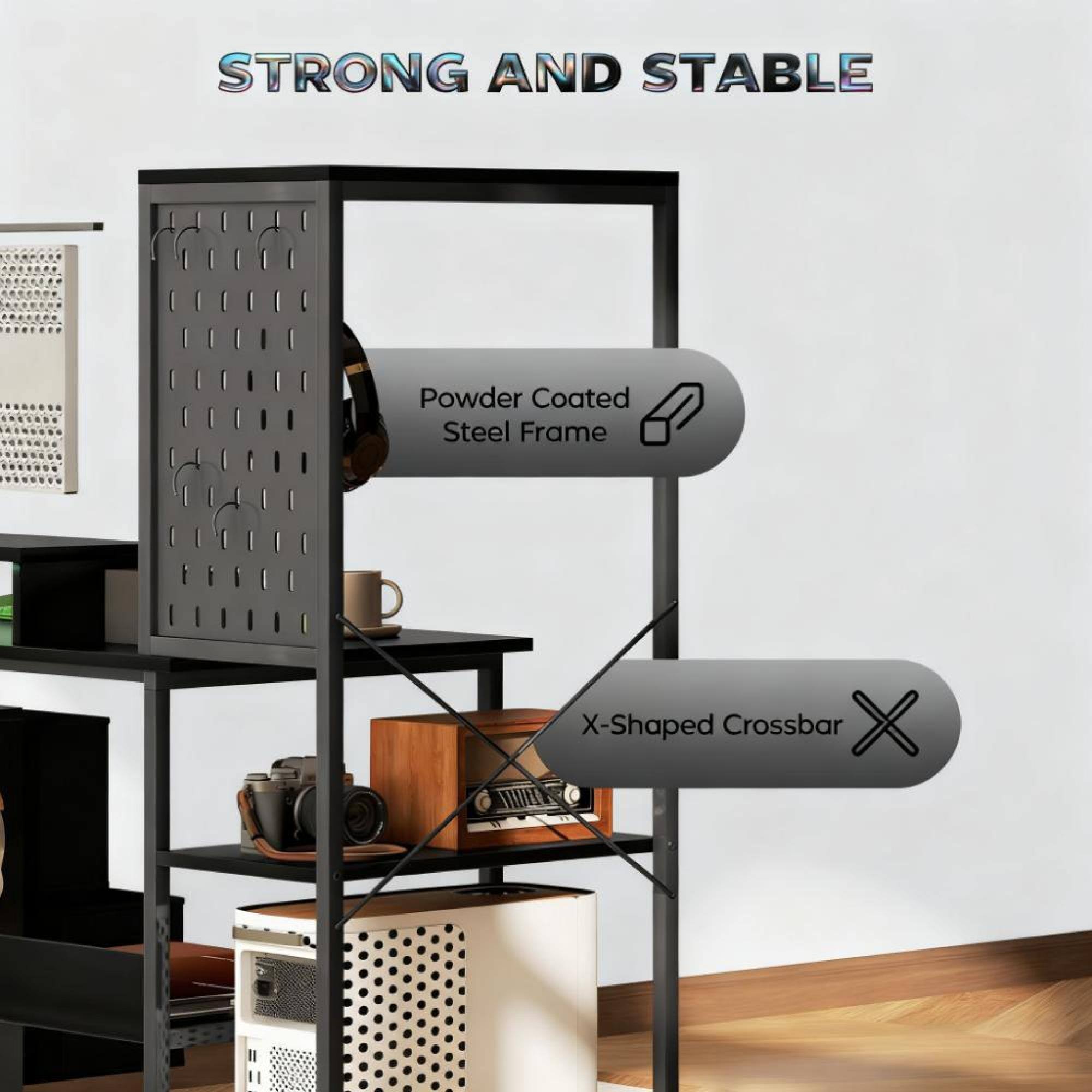 STRONG AND STABLE

Powder Coated Steel Frame

X-Shaped Crossbar