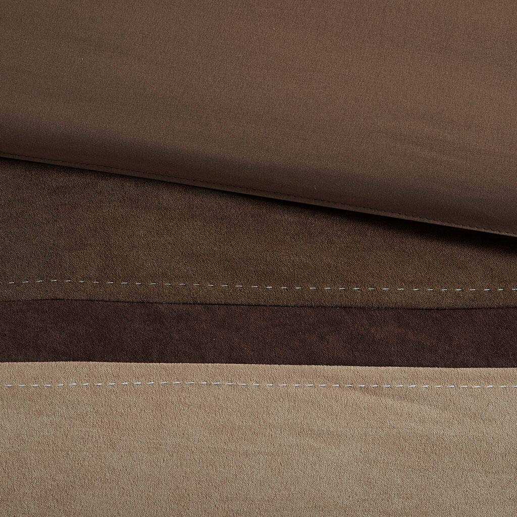 Alt View 5. Gracie Mills - Gracie Mills Kimberly 7-Piece Contemporary Microsuede Comforter Set - Brown.