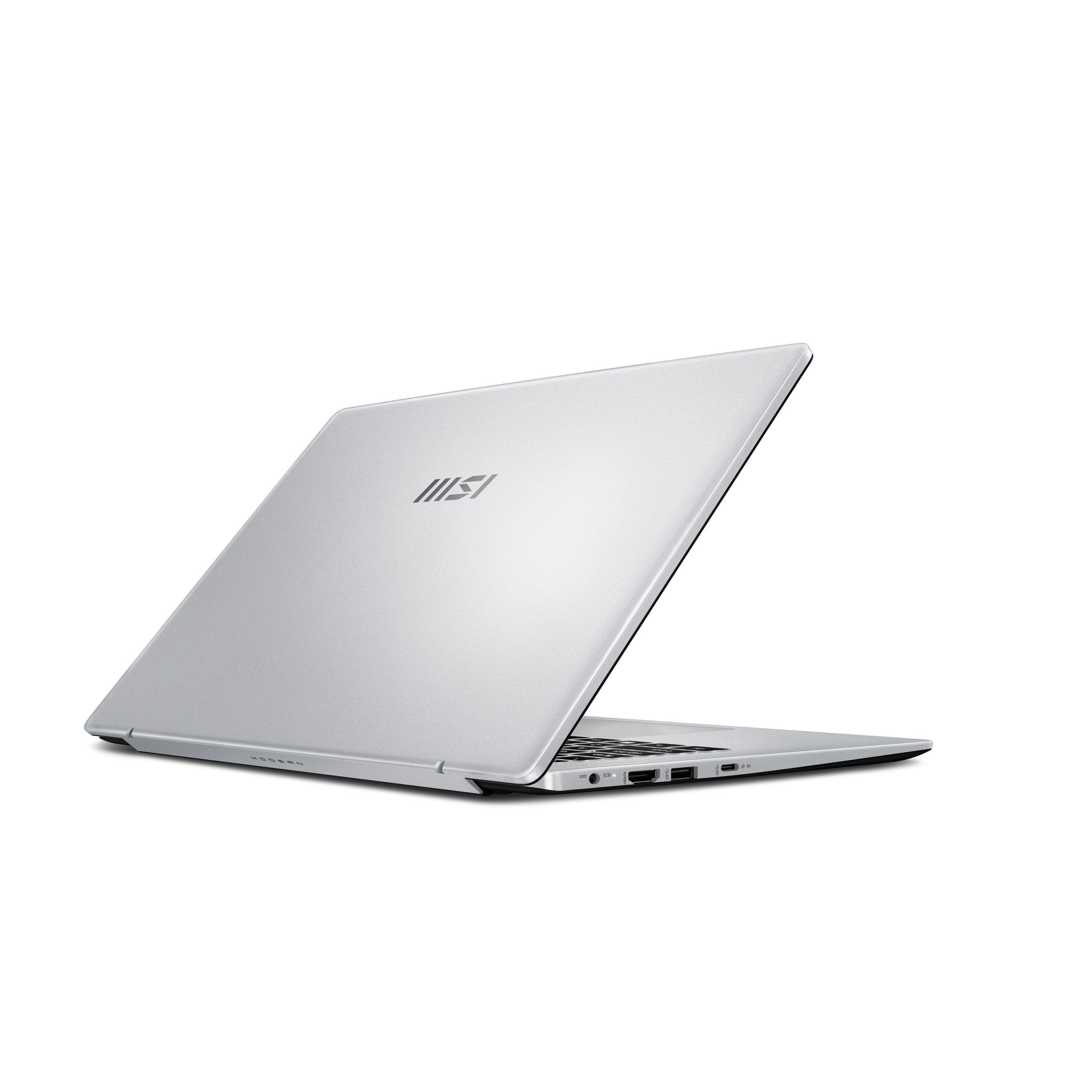 Back. MSI - Modern 14 14" Laptop - Intel Core Ultra 7-150U - Intel Graphics with 16GB Memory -1TB SSD - Urban Silver.