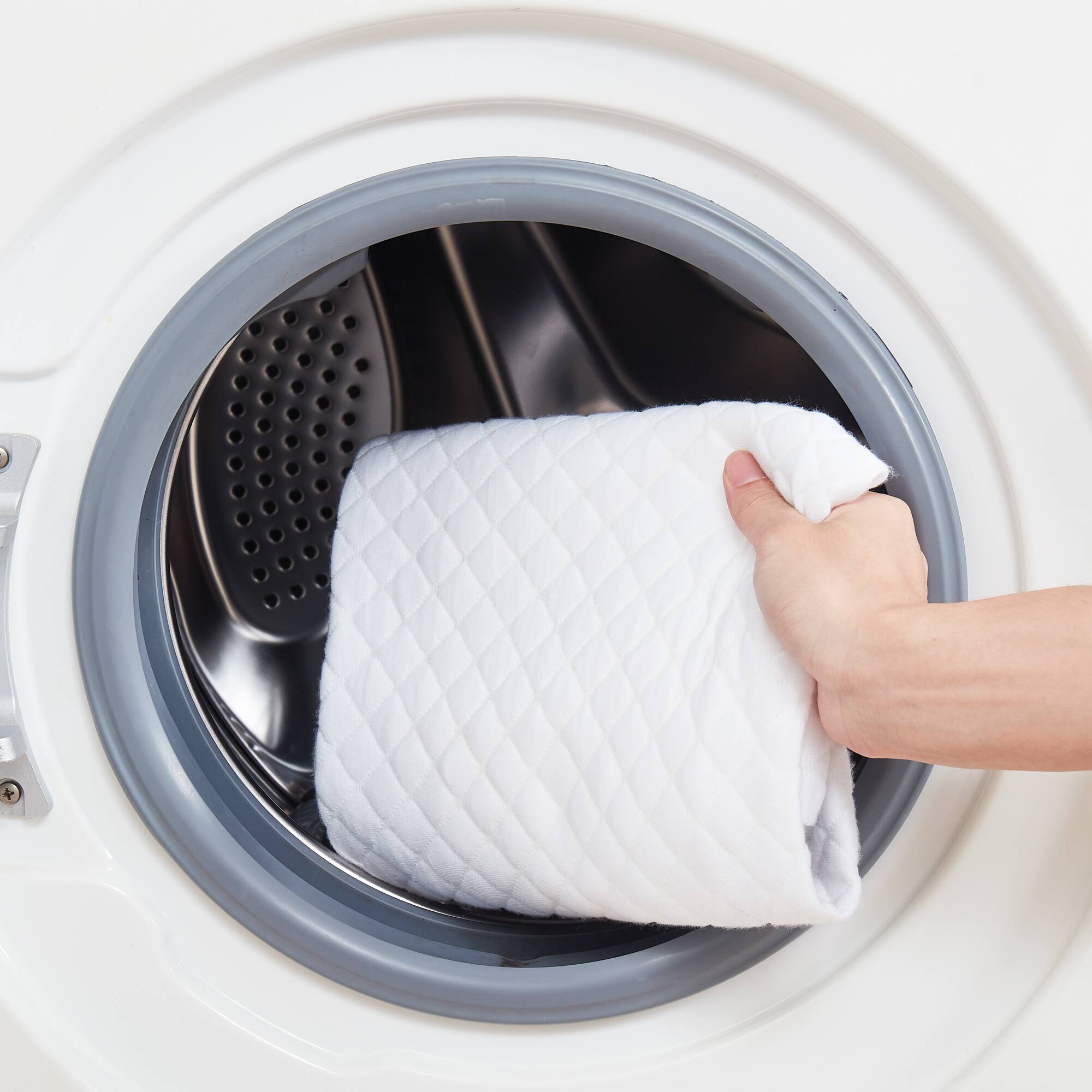 Alt View 2. Sweet Home Collection - Leg Elevated Support Wedge Pillow with High Density Foam - White.