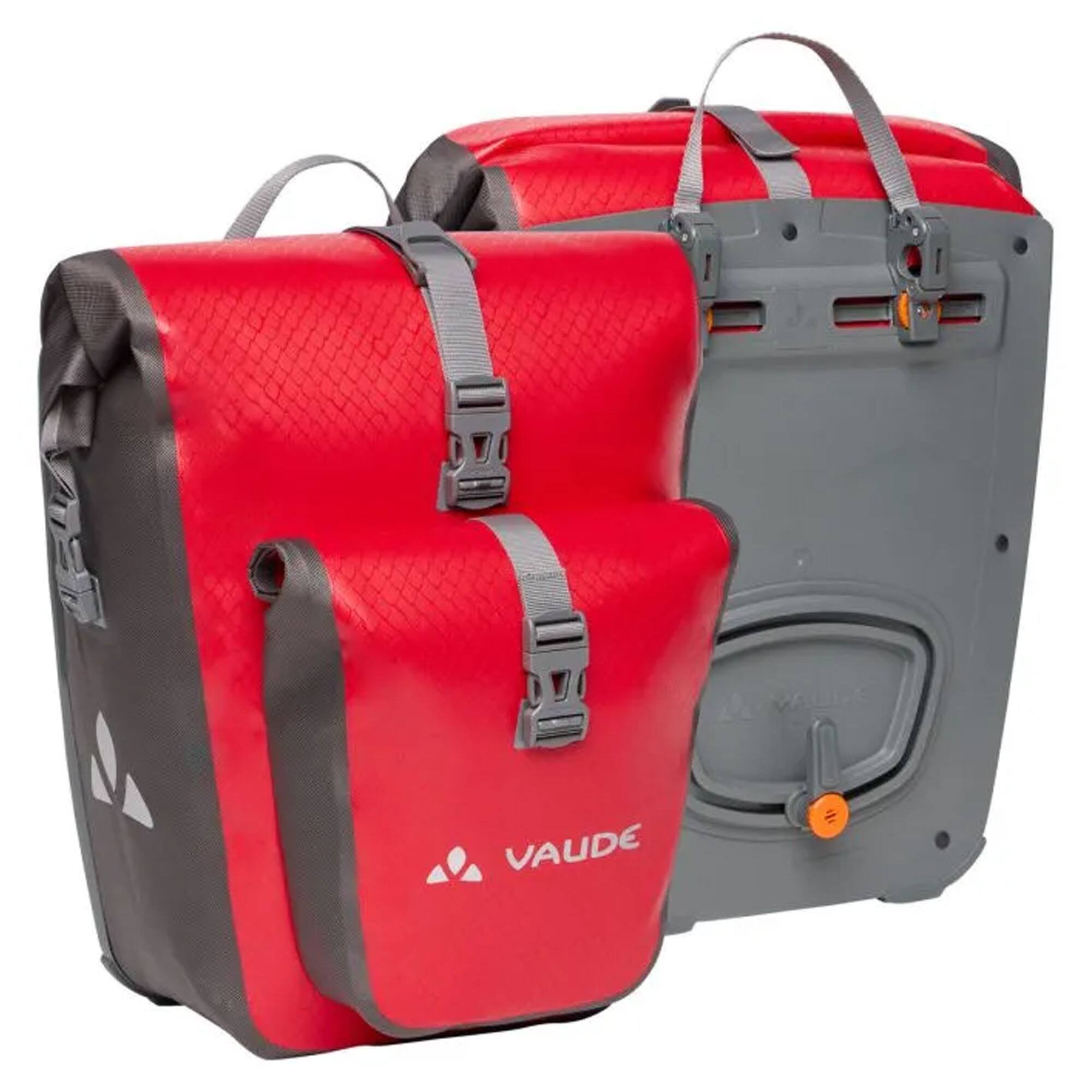 Front. VAUDE - Vaude Aqua Back Plus Rear Bike Bags - Red - Red.
