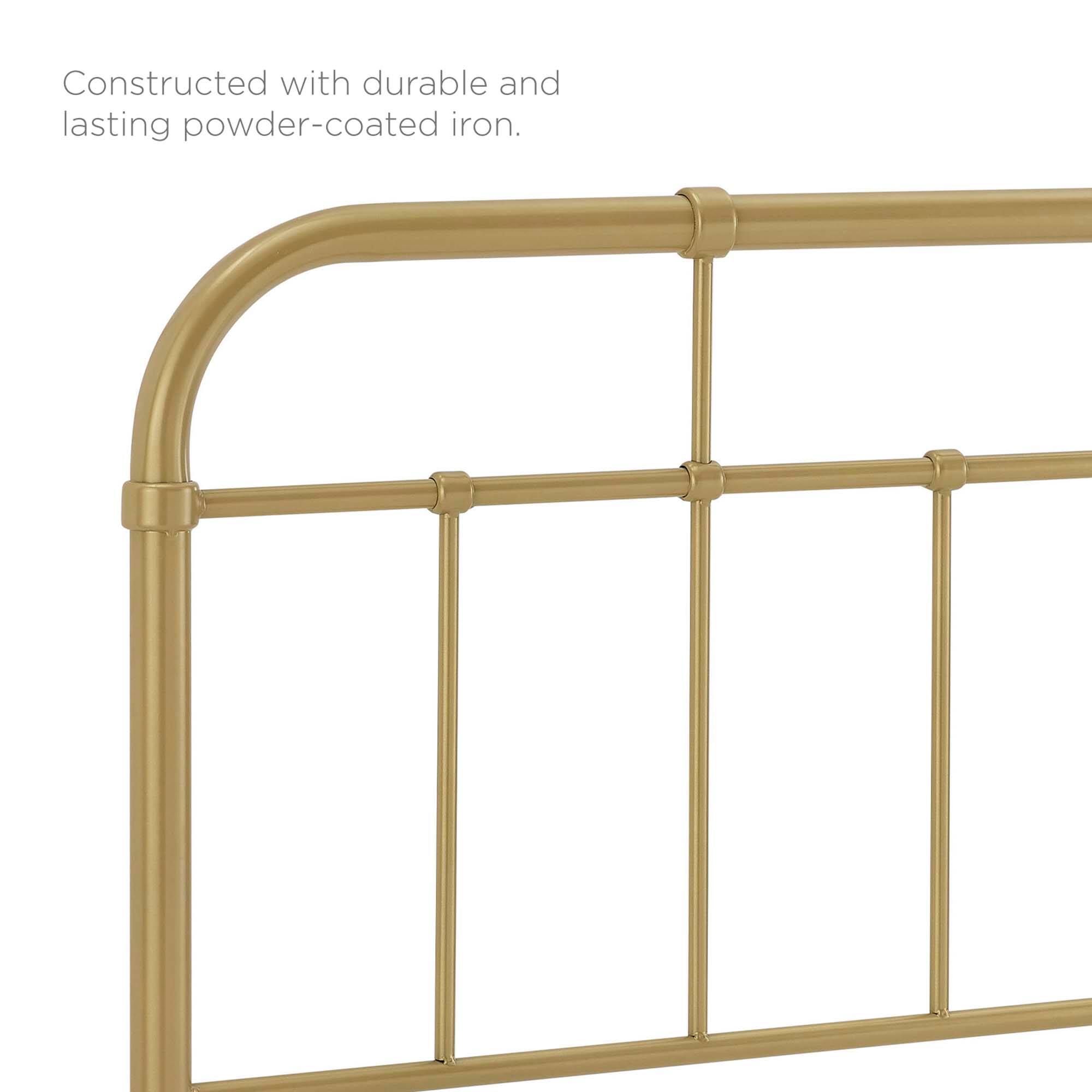 Constructed with durable and lasting powder-coated iron.