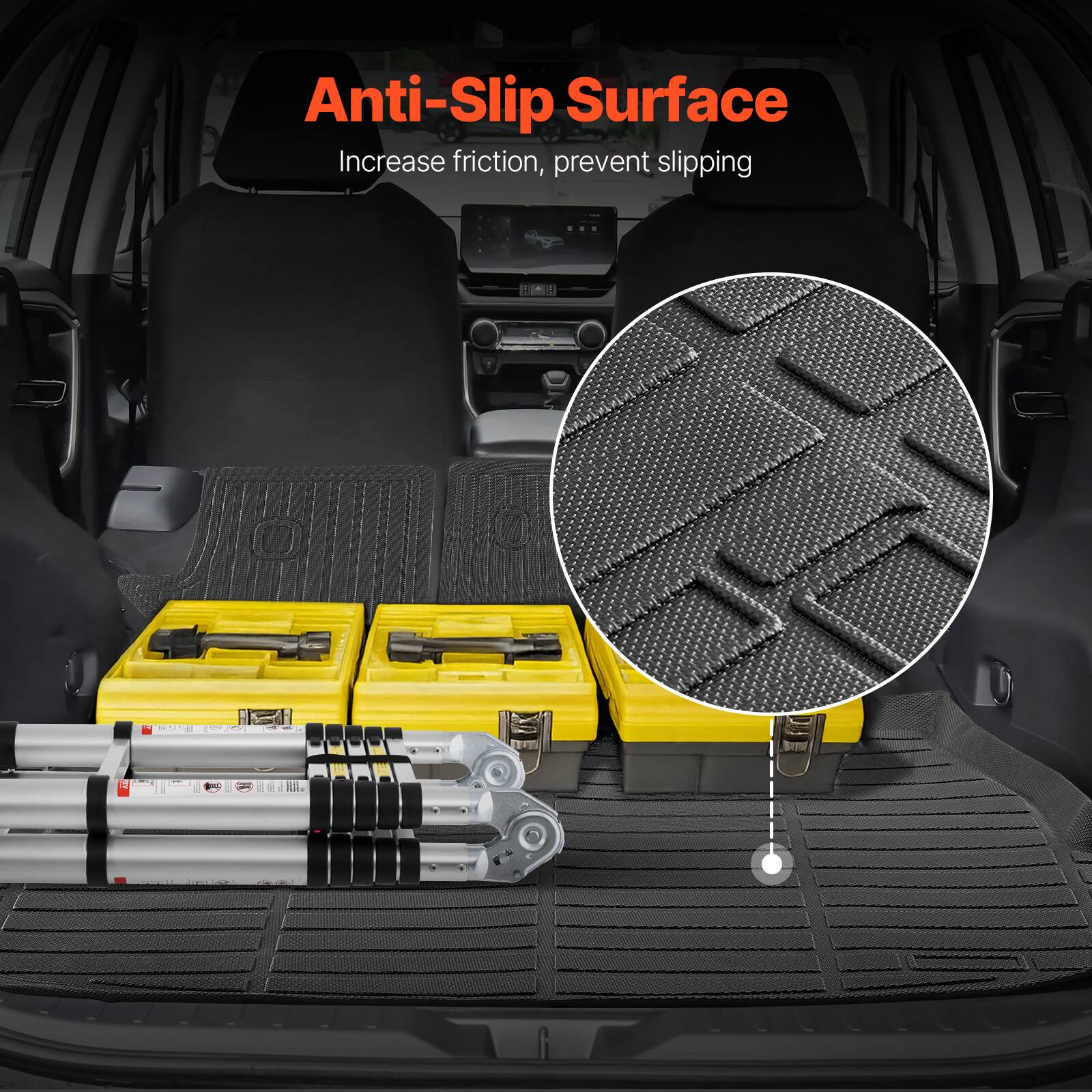 Anti-Slip Surface  
Increase friction, prevent slipping