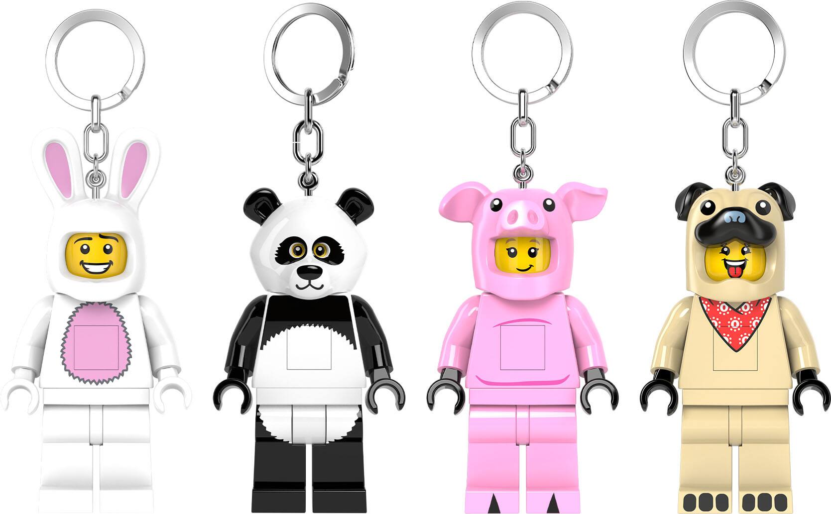 Front. Santoki - LEGO Minifigures Keychain Light CDU 16 Piece Animals - Styles May Vary.