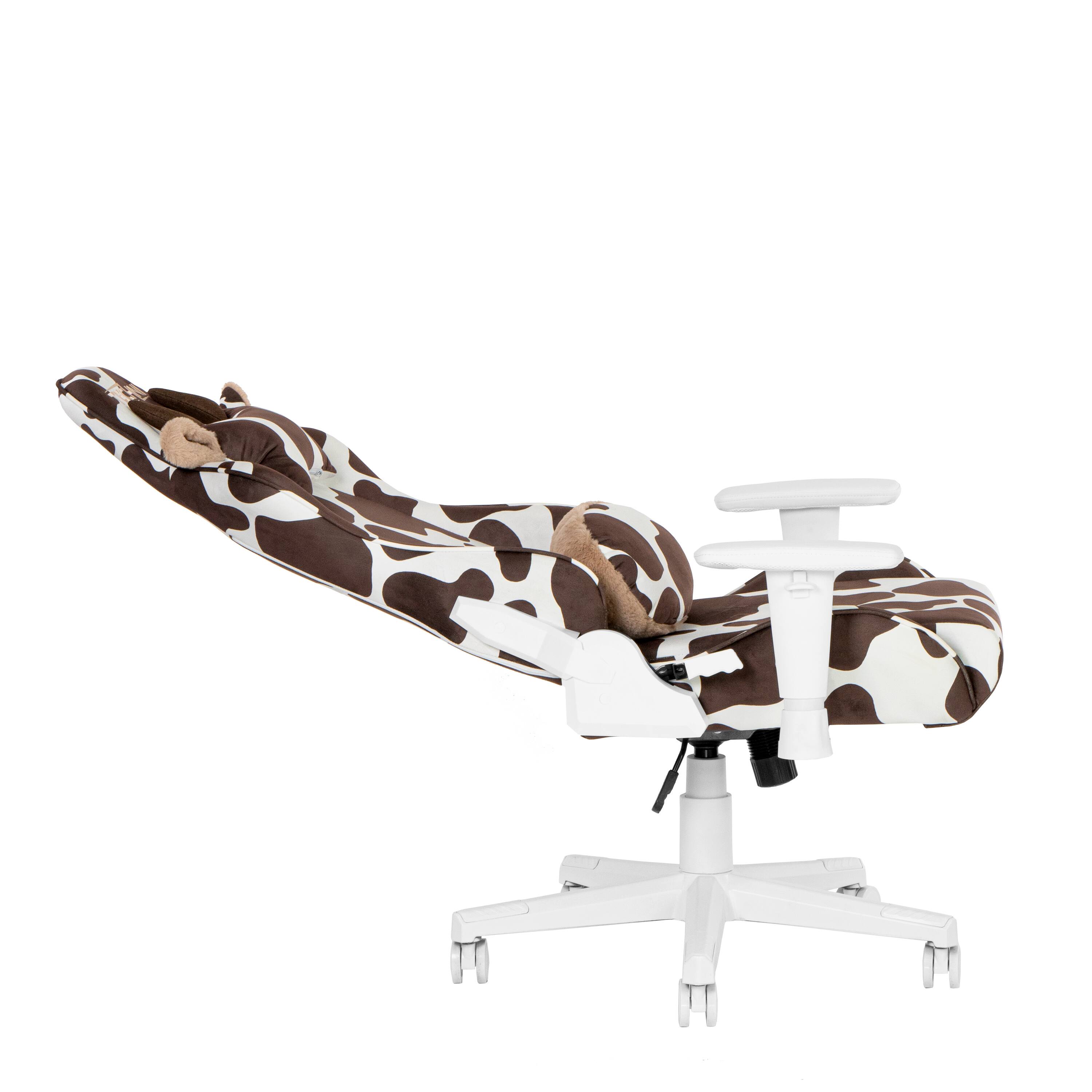 Alt View 3. Forest'nSky - Sport COW Series Gaming Chair, Brown, Ergonomic Racing Style with Lumbar Support - Brown.
