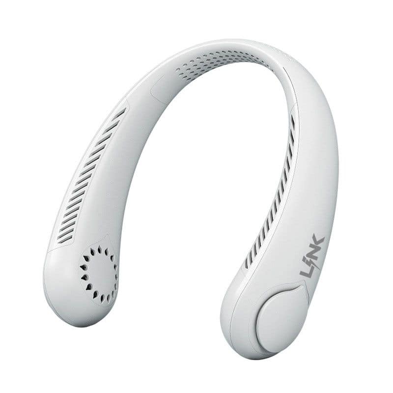 Link - Neck Fan Bladeless Wrap Around Wearable Personal Cooling Fan 360° - White