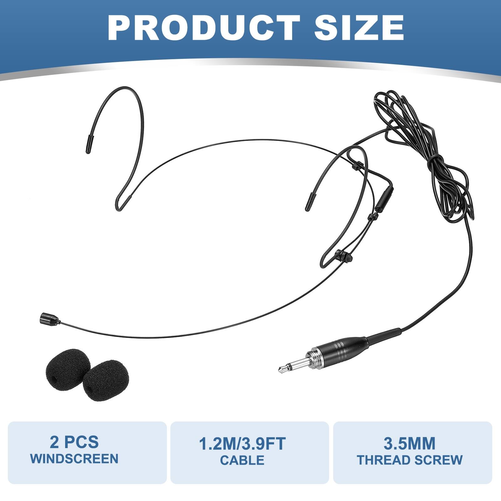 PRODUCT SIZE

2 PCS WINDSCREEN  
1.2M/3.9FT CABLE  
3.5MM THREAD SCREW