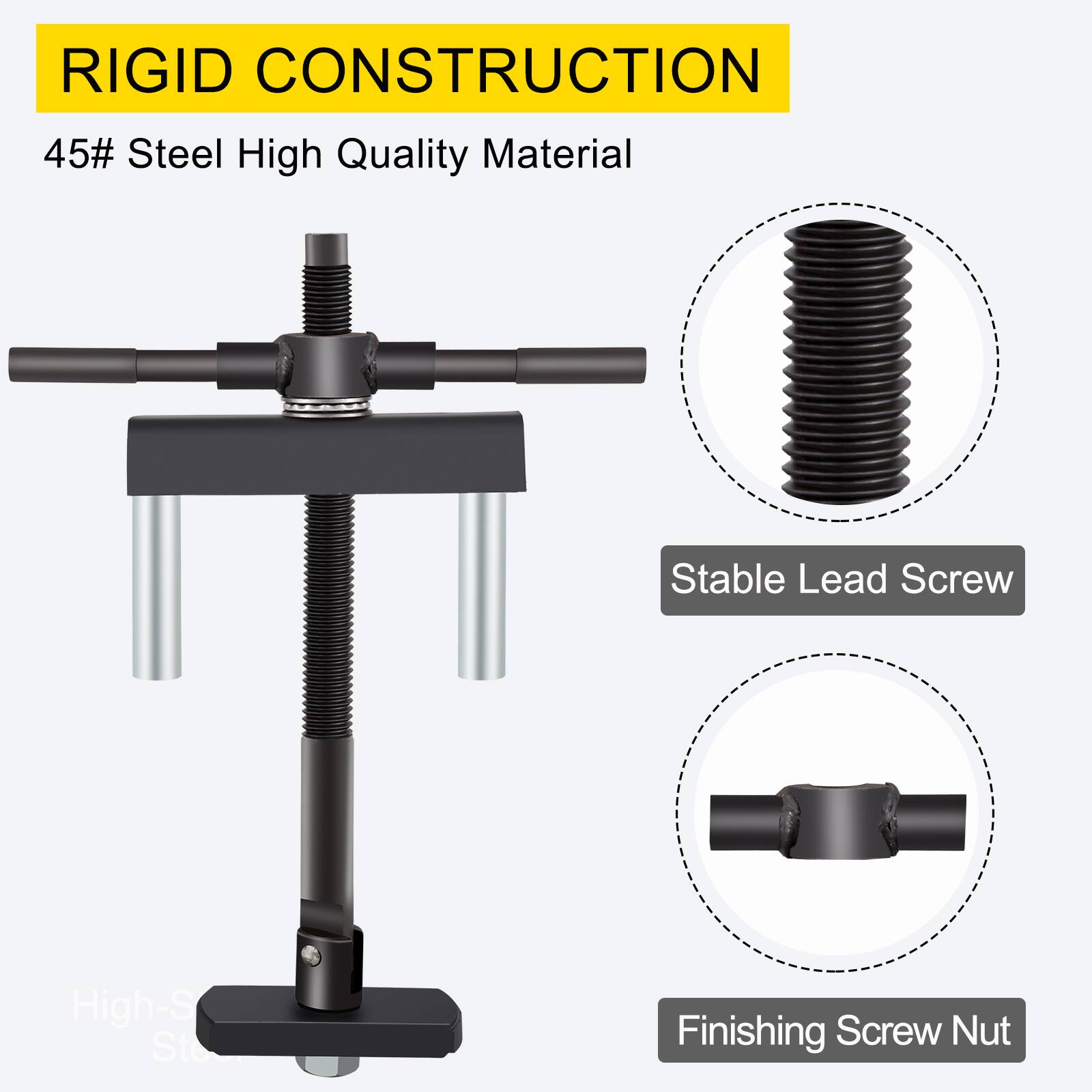RIGID CONSTRUCTION

45# Steel High Quality Material

Stable Lead Screw

Finishing Screw Nut