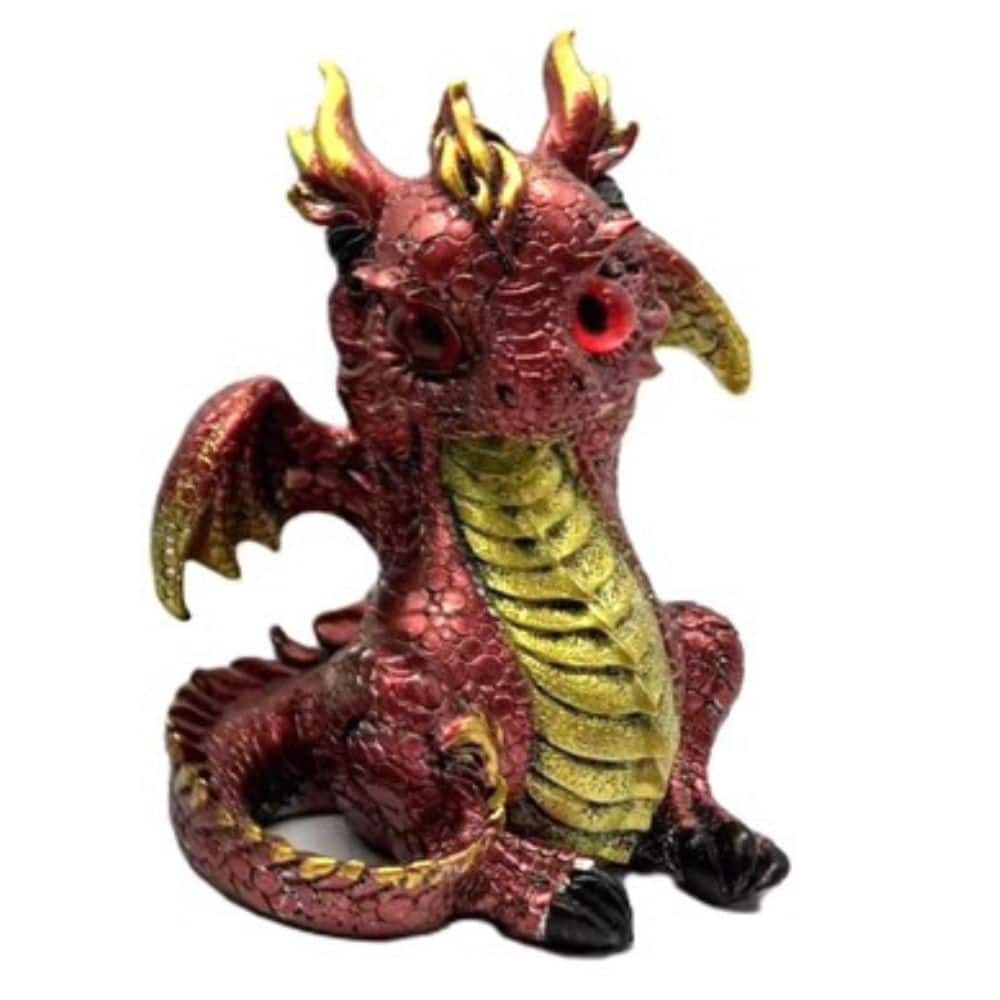 FC Design - 5.5"H Dragon no Hear Figurine Statue Office/Computer Desk Tabletop Medieval Gaming Home Decor Gift - Multi-Color