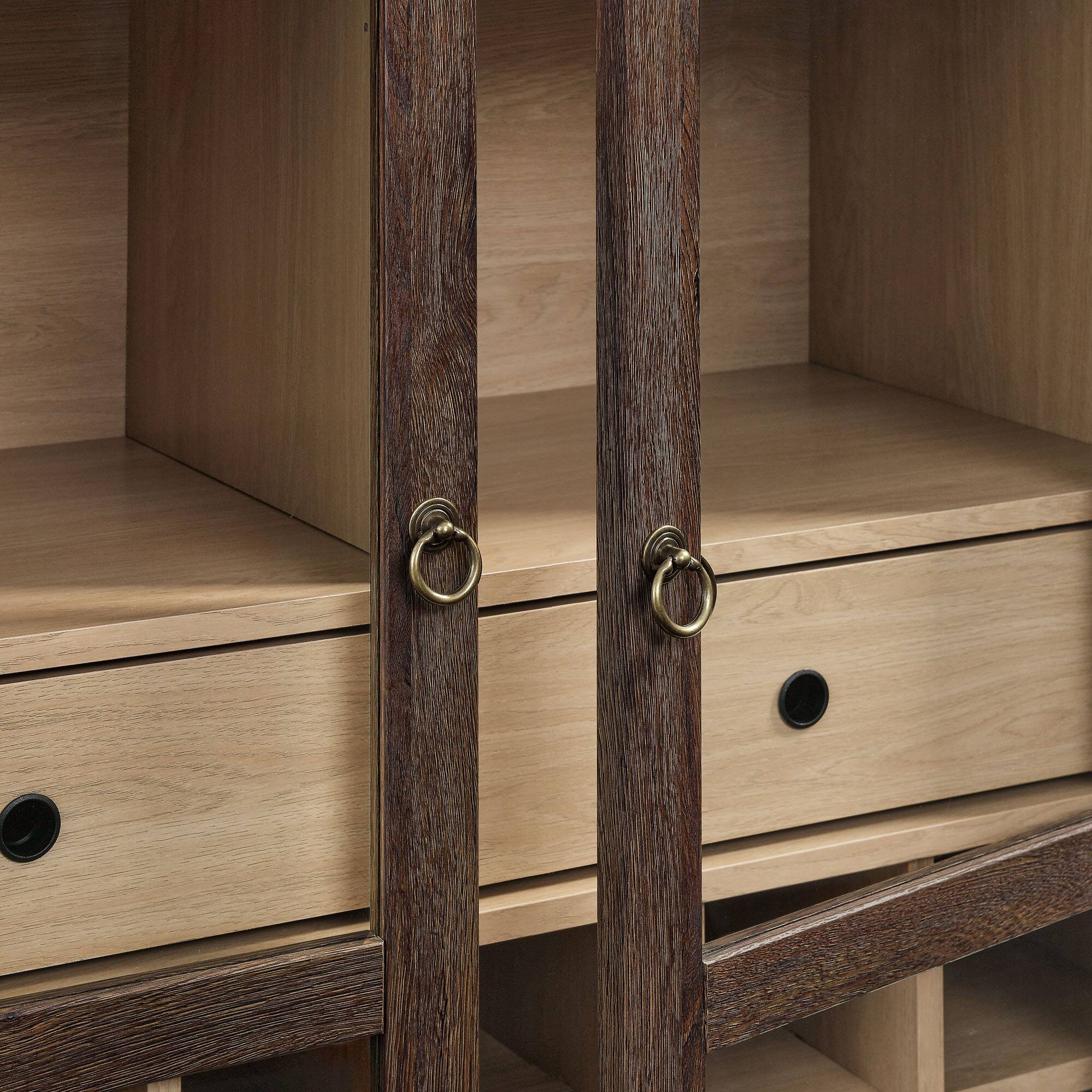 Alt View 6. Modway - Nolan Arched Bar Cabinet by Modway - Walnut Light Oak.