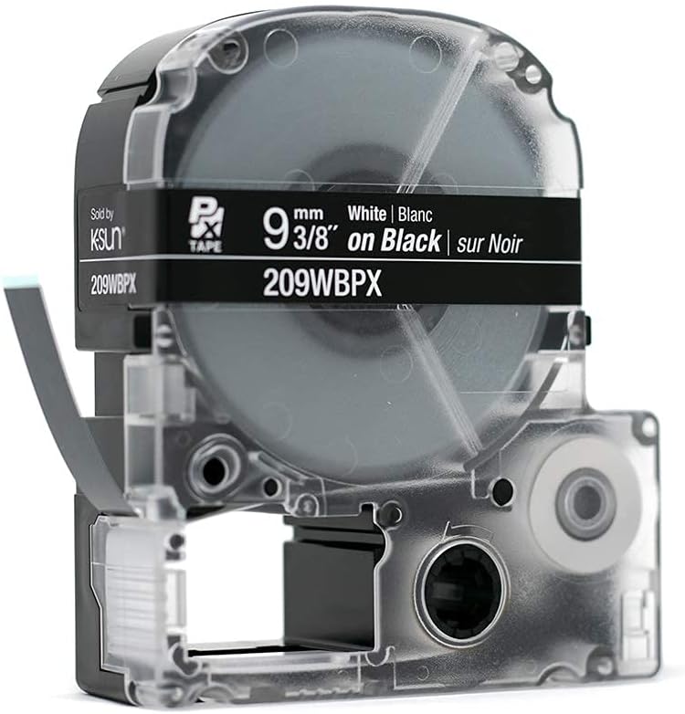 Sold by KSUn'  
209WBPX  
9 mm 3/8"  
White | Blanc on Black | sur Noir  
209WBPX