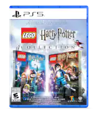 PS5 REMASTERED FOR PLAYSTATION'S REMASTERIZADO PARA PLAYSTATIONS LEGO Harry Potter COLLECTION LEGO Harry Poter LEGO Horry Patter YEARS 5-7 YEARS 1-4 EVERYONE 10+ ENFANTS dl ADULTES 1H E 10+ ESRB 2 CLASSIC GAMES ON 1 DISC 2 JEUX CLASSIQUES SUR UN SEUL DISQUE T. WB 2 JUEGOS CLSICOS EN 1 DISCO games MARNER - - A