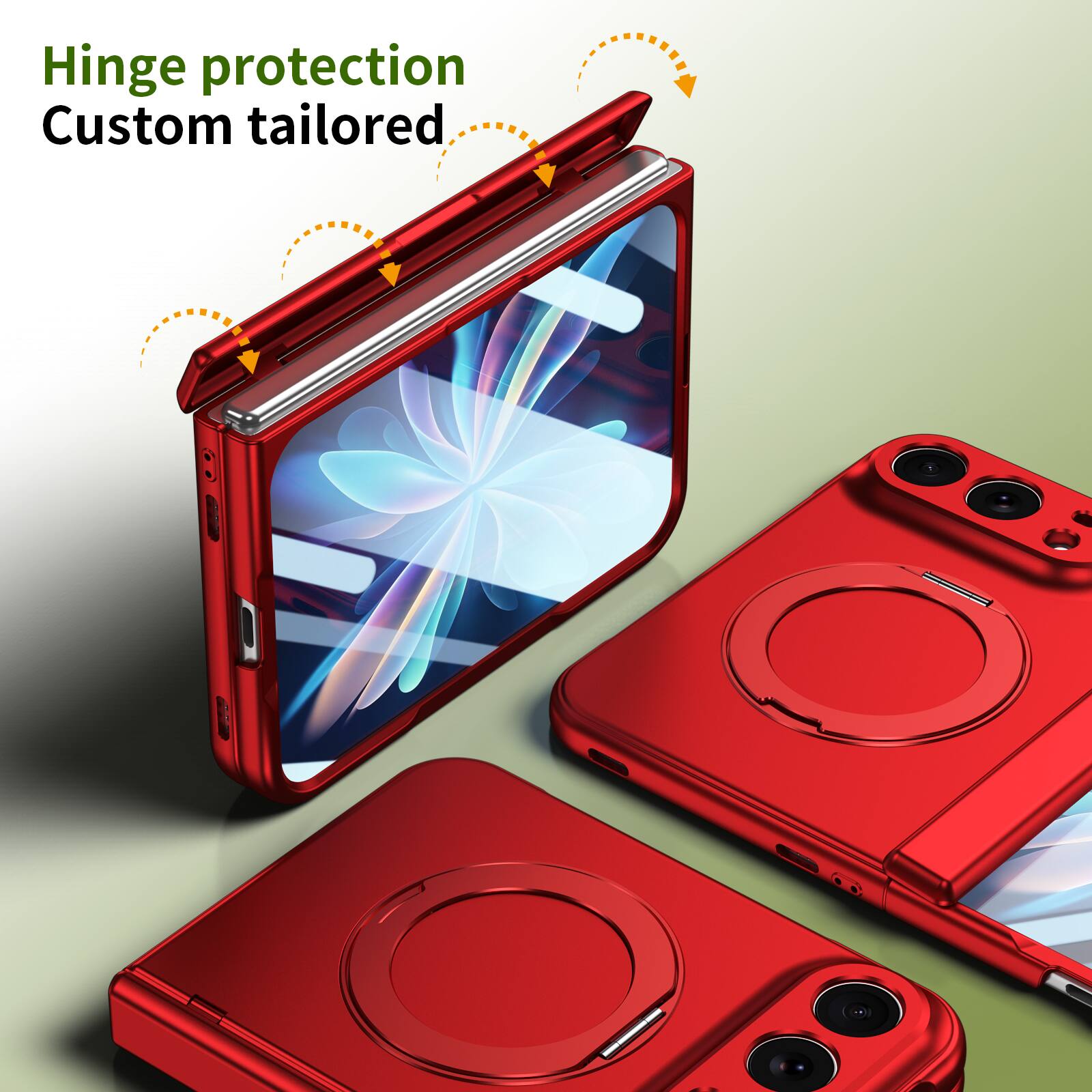 Hinge protection  
Custom tailored