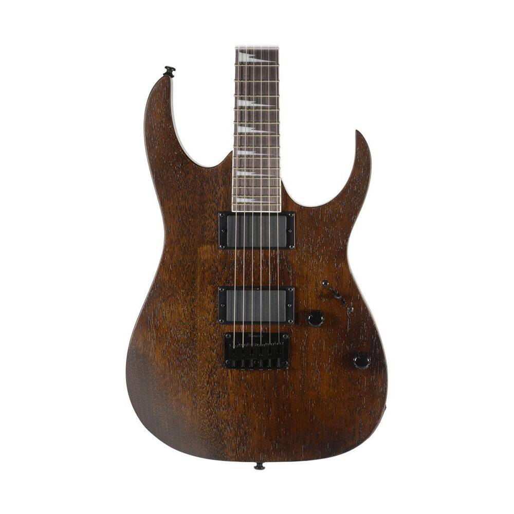 Back. Ibanez - Ibanez GRG121DX GIO Series Mahogany Body Electric Guitar (Walnut Flat) - Walnut Flat.