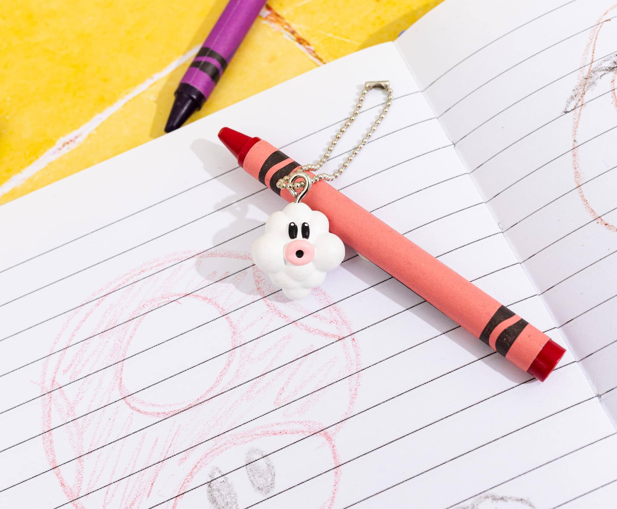 Alt View 5. Super Mario Bros. - Super Mario Brothers Foo Keychain - White.