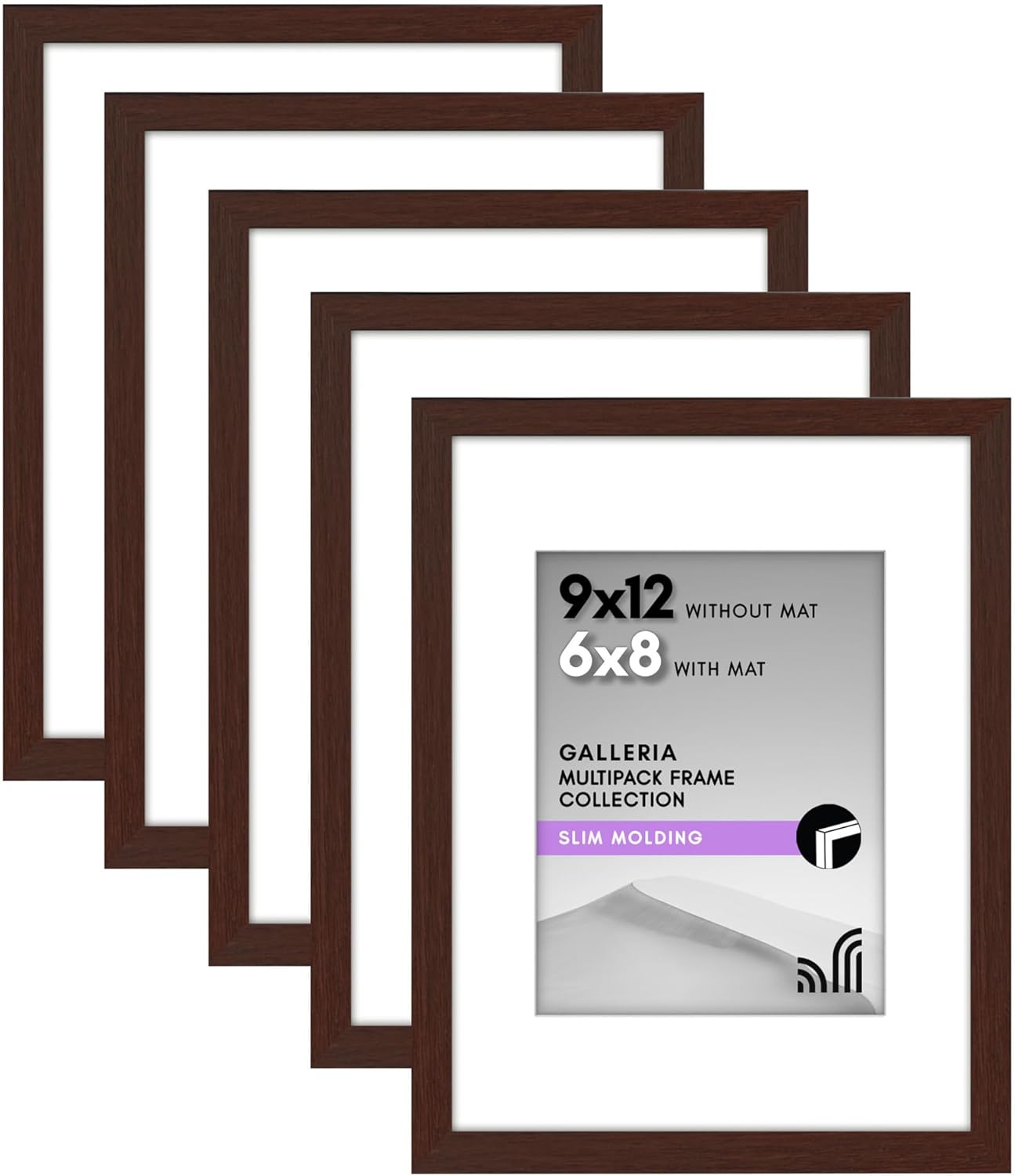 blue 10x10 Picture Frame with Polished Plexiglass Set of 5 Use as 8x8 ...
