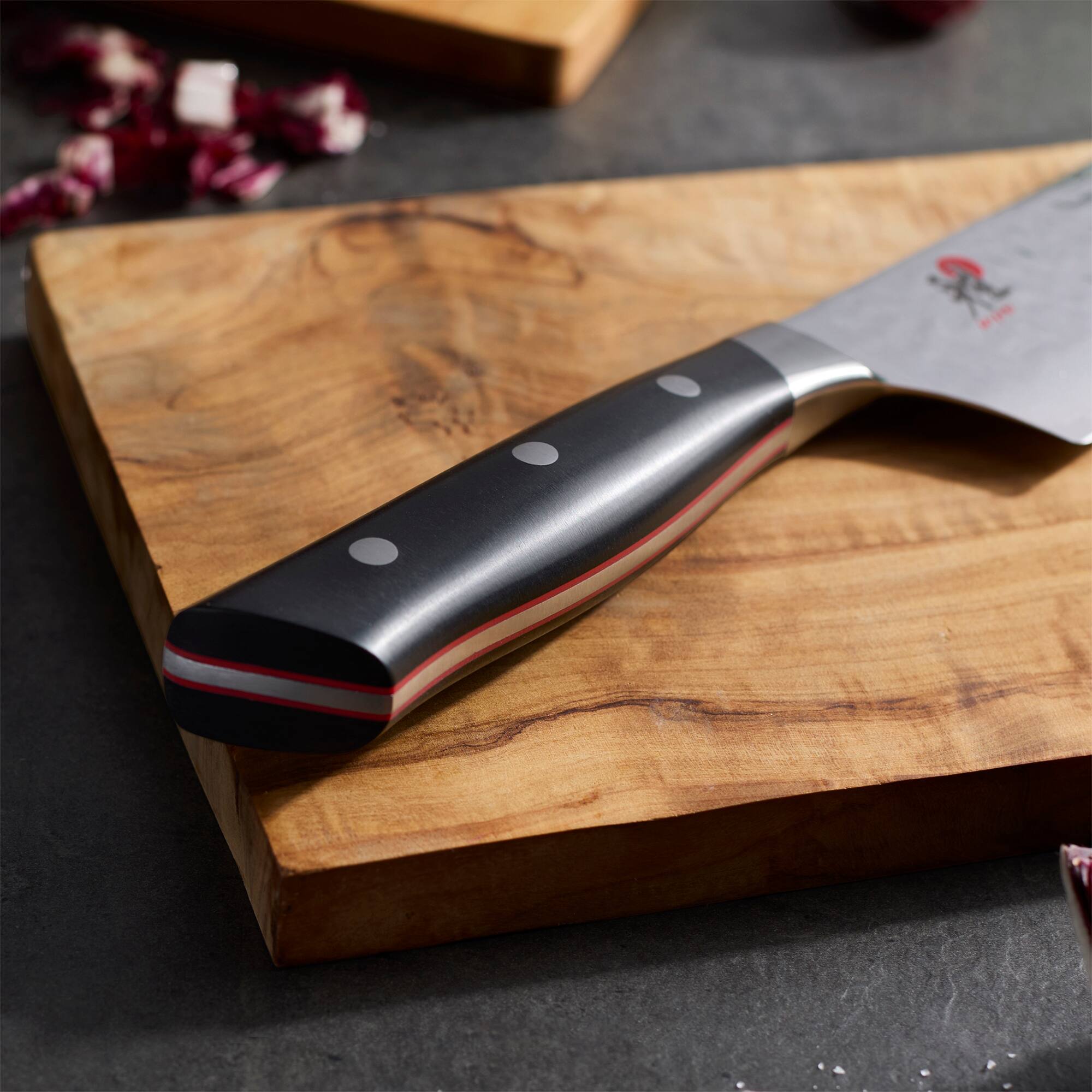 Alt View 5. Miyabi - Miyabi Hisho 7-inch Nakiri Knife - Black.