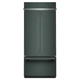 KitchenAid - 20.8 Cu. Ft. Built-In French Door Bottom Mount Refrigerator - Juniper