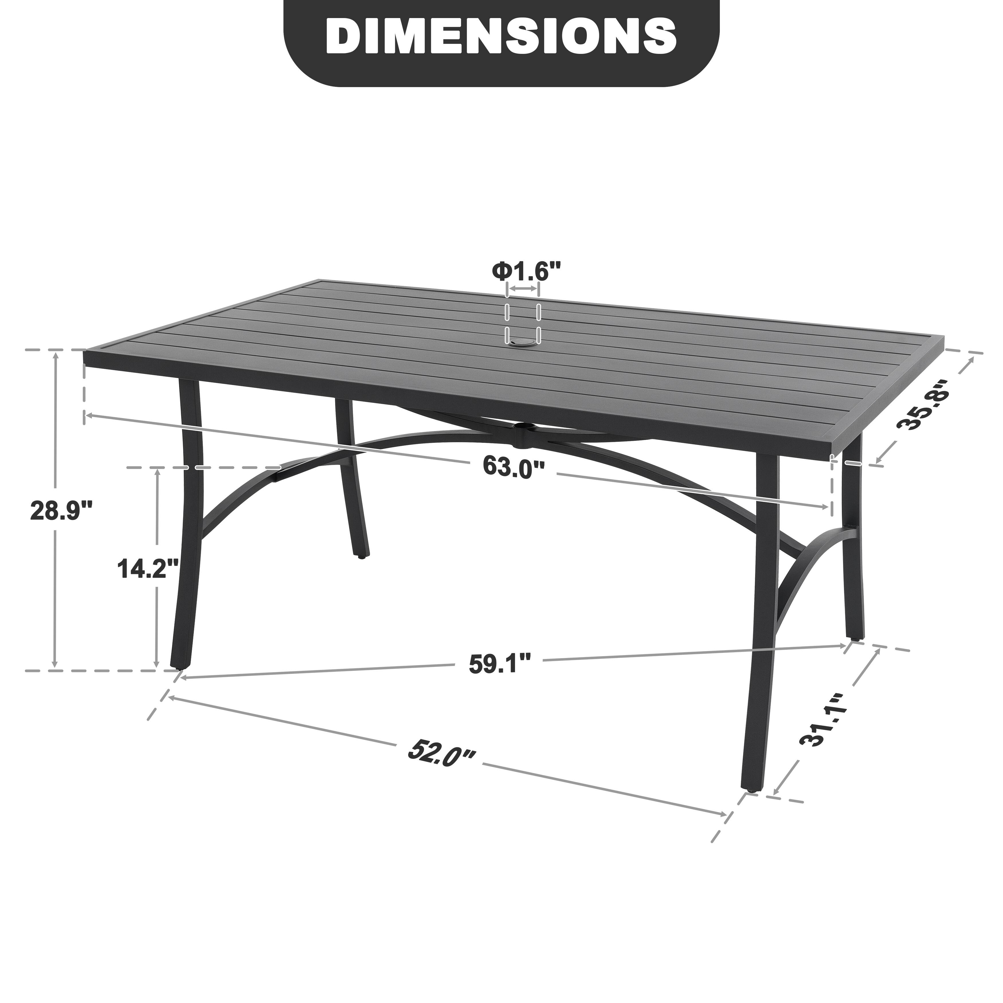 DIMENSIONS

1.6"  
28.9"  
63.0"  
35.8"  
8"  
14.2"  
59.1"  
52.0"  
31.1"