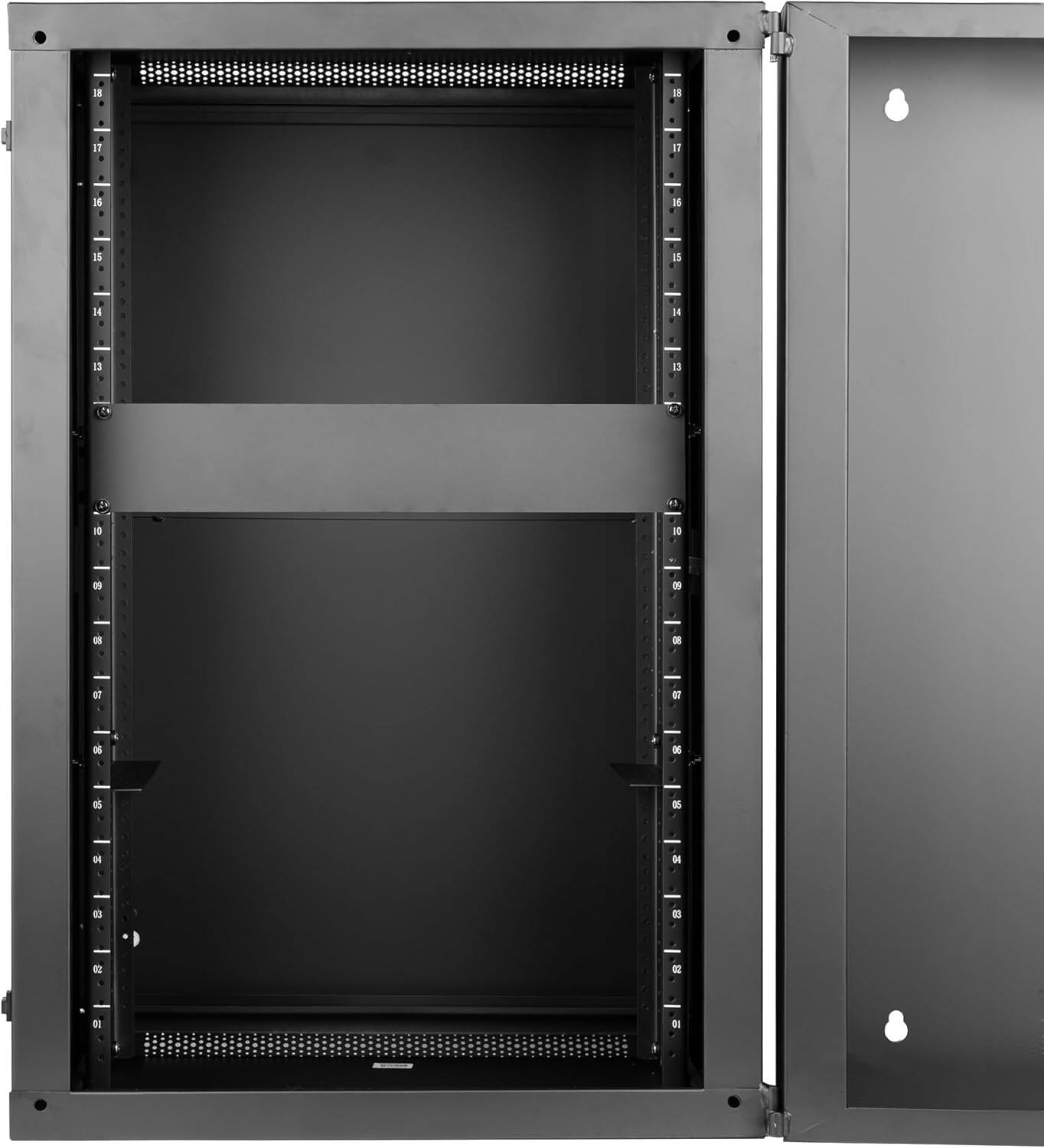 Back. Gator - 2U Flat Rack Panel, 16-Gauge Cold-Rolled Steel Construction with Mounting Hardware.