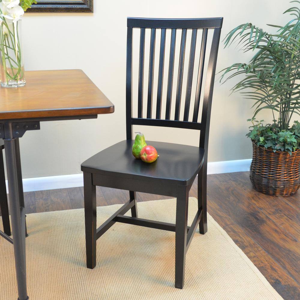 Alt View 3. Carolina Chair & Table - Hudson Dining Chair - Antique Black - Black.