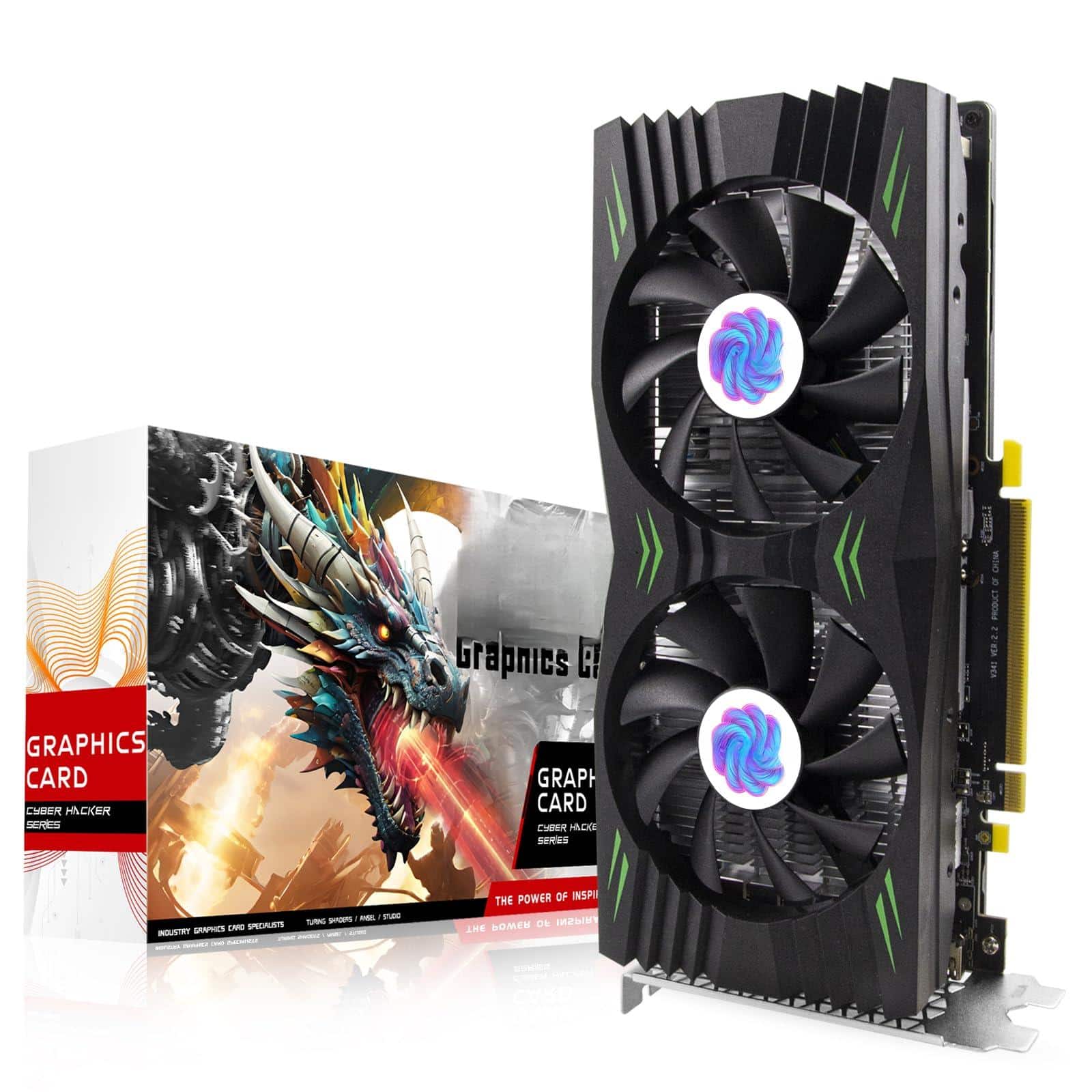 Dazzling Pops - RX 580 Graphics Card 2048SP GDDR5 PC Gaming Video Card 3*DP 1*HDMI PCI Express 3.0 with Freeze Fan Stop