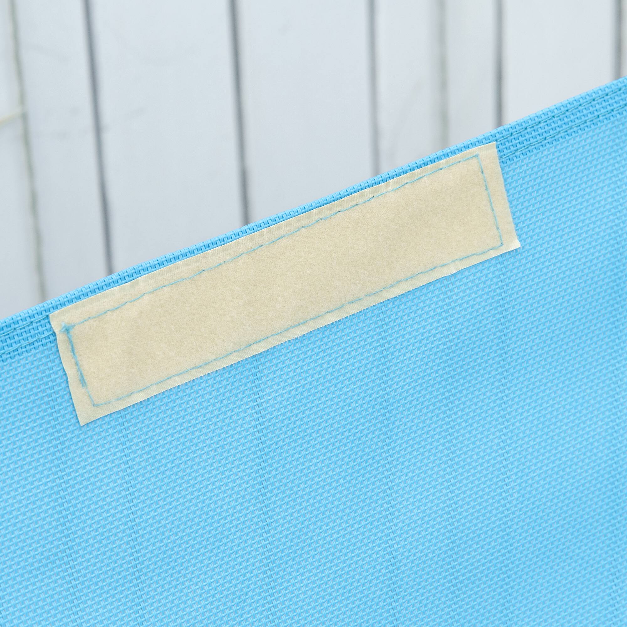 Alt View 4. Outsunny - Pool Lounger, Outdoor Rocking Lounge Chair for Sunbathing, Pool, Beach, Porch with Pillow and Cool Mesh - Sky Blue.