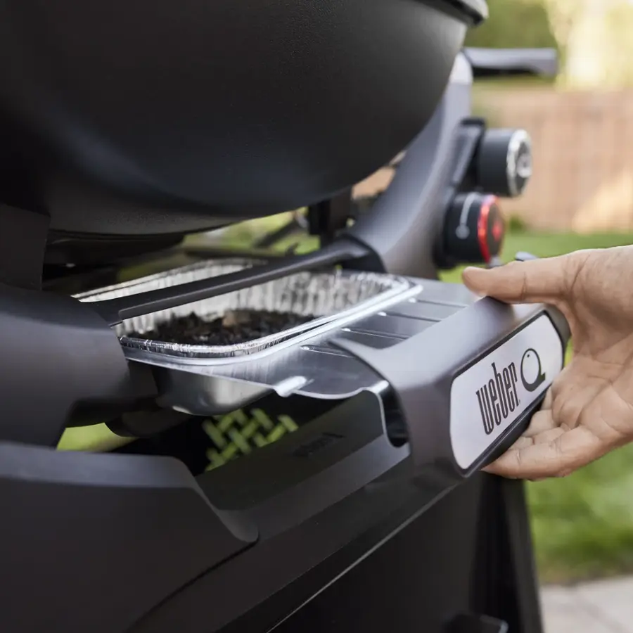Alt View 16. Weber - Q 2800N+ liquid Propane Gas Grill - Mindnight Black.
