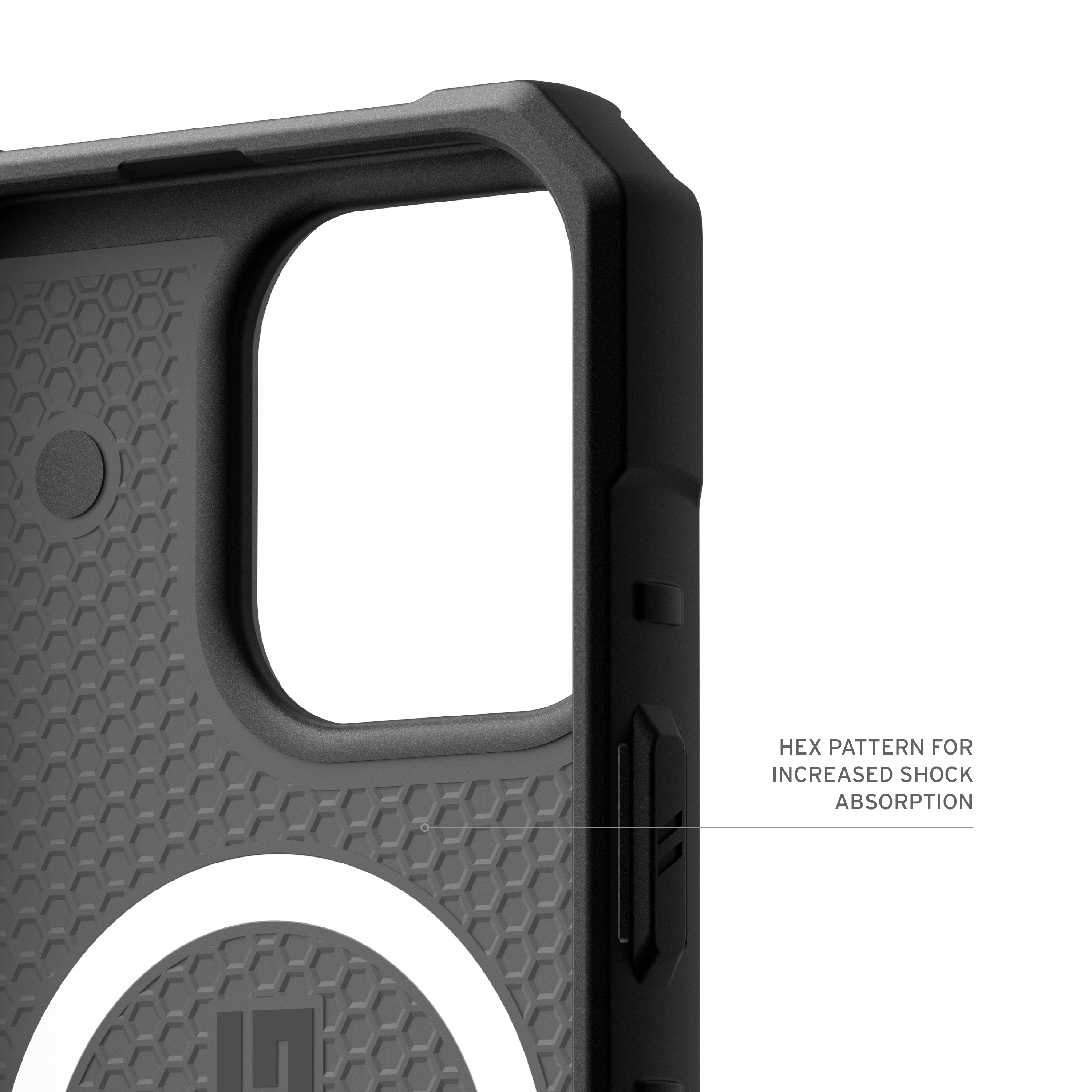 Alt View 4. UAG - Pathfinder Case with Magsafe for Apple iPhone 16 Pro - Silver.