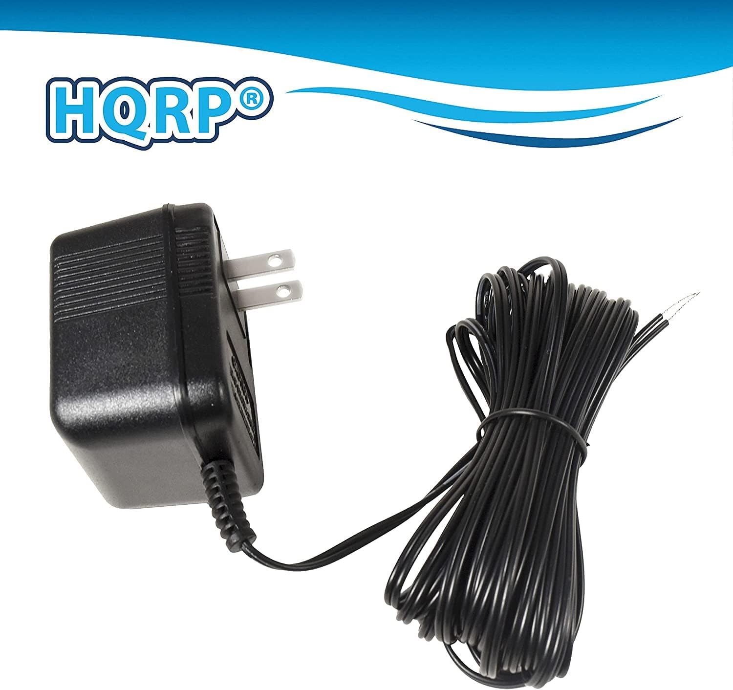 Left. HQRP - HQRP 18 Volt AC Adapter for Smart Video Doorbells Nest Hello, Ring, Ring-2, Ring-3, Arlo, Zmodo, Eufy, 20ft Cable, Black.