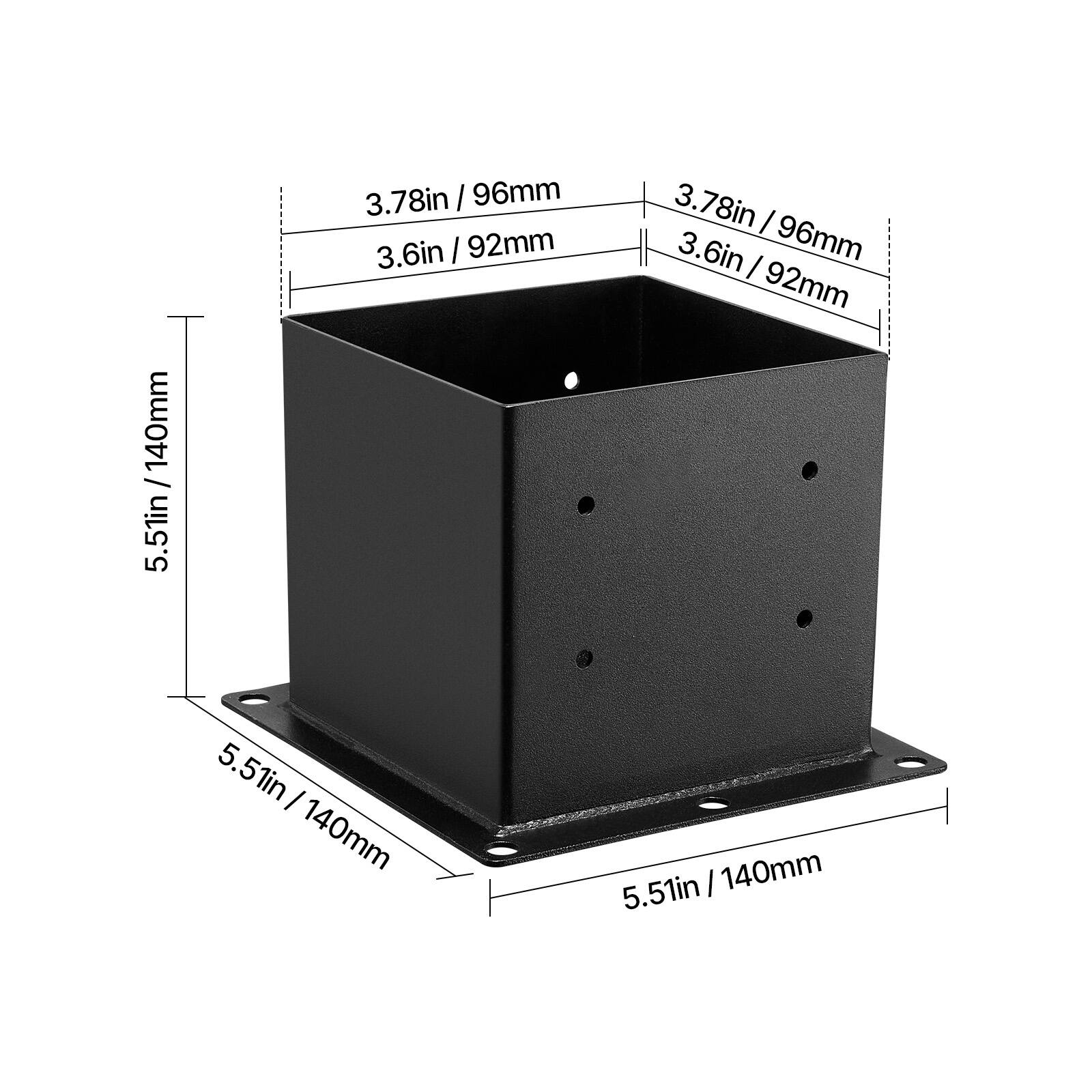 / 140mm / 5.51in  
3.78in / 96mm  
3.6in / 92mm  
3.78in / 96mm  
3.6in / 92mm  
5.51in / 140mm  
5.51in / 140mm