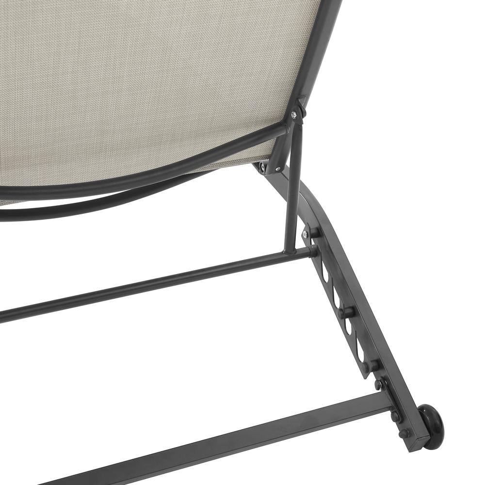 Alt View 6. Crosley Furniture - Weaver Outdoor Chaise Lounge - Light Gray.